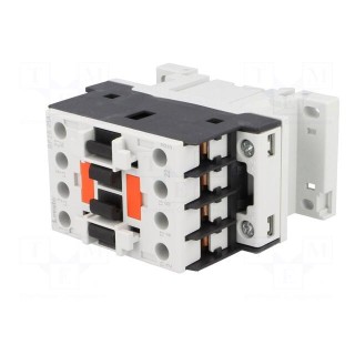 Contactor: 3-pole | NO x3 | Auxiliary contacts: NC | 110VAC | 25A | DIN