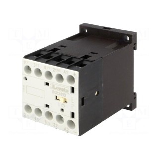 Contactor: 3-pole | NO x3 | Auxiliary contacts: NC | 110VDC | 12A | DIN