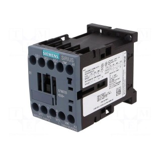 Contactor: 3-pole | NO x3 | Auxiliary contacts: NC | 230VAC | 12A | 690V