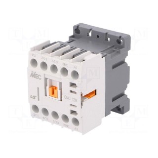 Contactor: 3-pole | NO x3 | Auxiliary contacts: NC | 230VAC | 12A | IP20