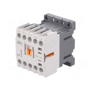 Contactor: 3-pole | NO x3 | Auxiliary contacts: NC | 230VAC | 16A | IP20