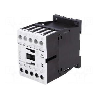 Contactor: 3-pole | NO x3 | Auxiliary contacts: NC | 230VAC | 9A | DILM9