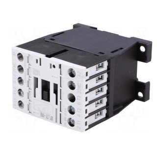 Contactor: 3-pole | NO x3 | Auxiliary contacts: NC | 230VAC | 9A | DILM9