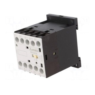 Contactor: 3-pole | NO x3 | Auxiliary contacts: NC | 24VAC | 12A | DIN