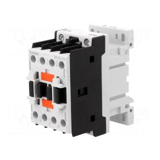 Contactor: 3-pole | NO x3 | Auxiliary contacts: NC | 24VAC | 25A | DIN