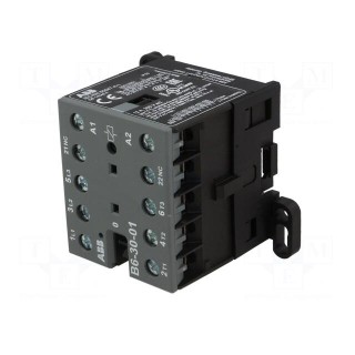 Contactor: 3-pole | NO x3 | Auxiliary contacts: NC | 24VAC | 6A | B6