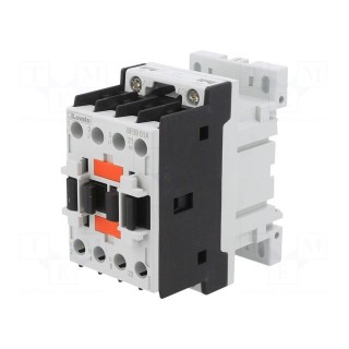 Contactor: 3-pole | NO x3 | Auxiliary contacts: NC | 24VAC | 9A | DIN | BF