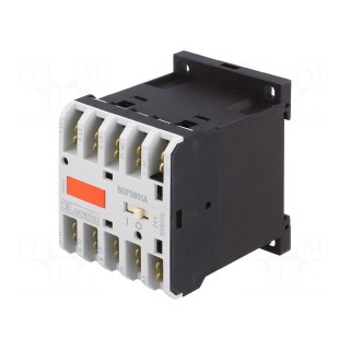 Contactor: 3-pole | NO x3 | Auxiliary contacts: NC | 24VAC | 9A | DIN | BG