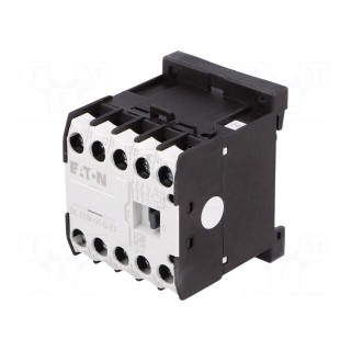 Contactor: 3-pole | NO x3 | Auxiliary contacts: NC | 24VDC | 12A | DIN