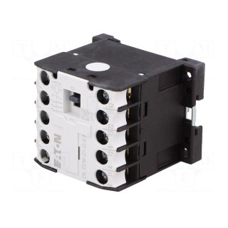 Contactor: 3-pole | NO x3 | Auxiliary contacts: NC | 24VDC | 12A | DIN