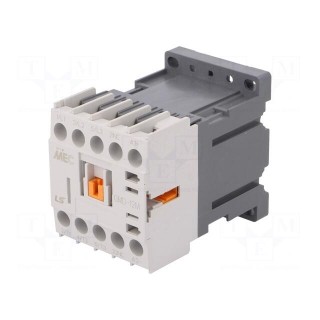 Contactor: 3-pole | NO x3 | Auxiliary contacts: NC | 24VDC | 12A | IP20