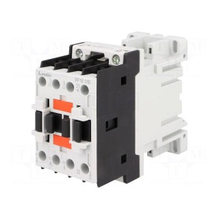 Contactor: 3-pole | NO x3 | Auxiliary contacts: NC | 24VDC | 18A | BF