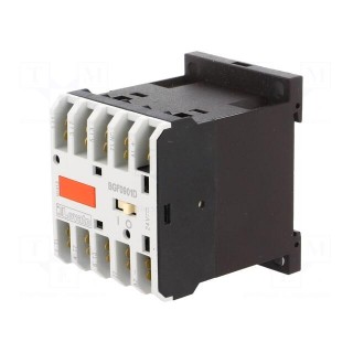 Contactor: 3-pole | NO x3 | Auxiliary contacts: NC | 24VDC | 9A | DIN | BG