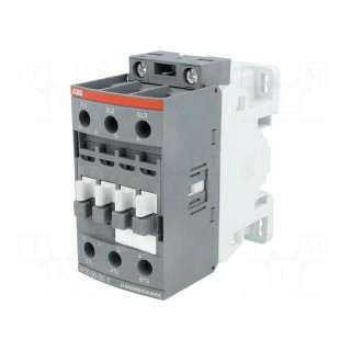 Contactor: 3-pole | NO x3 | Auxiliary contacts: NC | 30A | AF | -25÷60°C