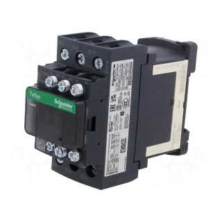 Contactor: 3-pole | NO x3 | Auxiliary contacts: NC,NO | 24VDC | 25A