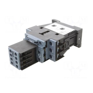 Contactor: 3-pole | NO x3 | Auxiliary contacts: NC x2,NO x2 | 24VDC