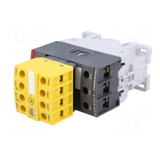 Contactor: 3-pole | NO x3 | Auxiliary contacts: NC x2,NO x2 | 26A