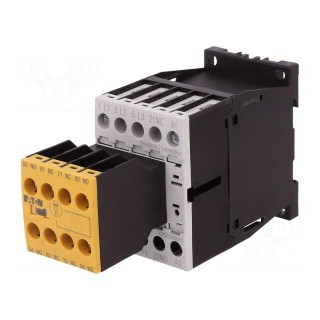 Contactor: 3-pole | NO x3 | Auxiliary contacts: NC x3,NO x2 | 12A