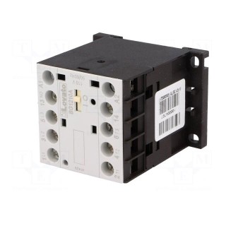 Contactor: 3-pole | NO x3 | Auxiliary contacts: NO | 110VAC | 12A | DIN