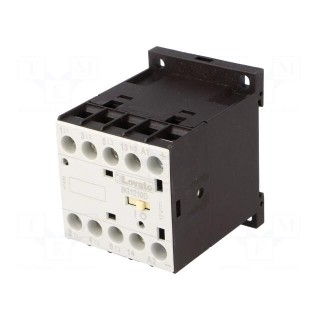 Contactor: 3-pole | NO x3 | Auxiliary contacts: NO | 12VDC | 12A | DIN