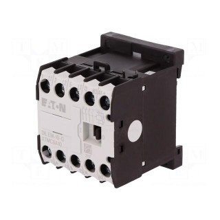 Contactor: 3-pole | NO x3 | Auxiliary contacts: NO | 12VDC | 8.8A | DIN