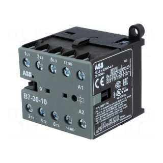 Contactor: 3-pole | NO x3 | Auxiliary contacts: NO | 220÷240VAC | 7A