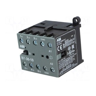 Contactor: 3-pole | NO x3 | Auxiliary contacts: NO | 220÷240VAC | 7A