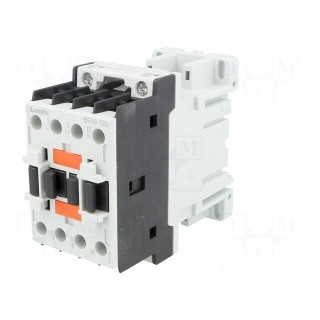 Contactor: 3-pole | NO x3 | Auxiliary contacts: NO | 220VDC | 9A | DIN