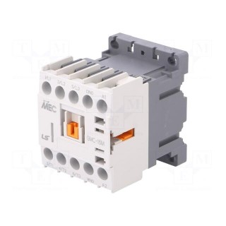Contactor: 3-pole | NO x3 | Auxiliary contacts: NO | 230VAC | 16A | IP20