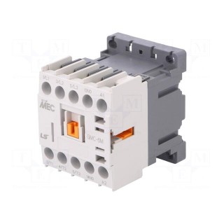 Contactor: 3-pole | NO x3 | Auxiliary contacts: NO | 230VAC | 6A | IP20