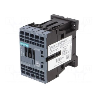 Contactor: 3-pole | NO x3 | Auxiliary contacts: NO | 24VAC | 12A | 3RT20