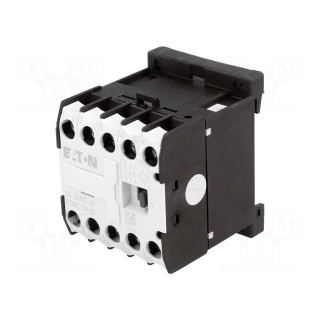 Contactor: 3-pole | NO x3 | Auxiliary contacts: NO | 24VAC | 12A | DIN