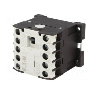 Contactor: 3-pole | NO x3 | Auxiliary contacts: NO | 24VAC | 12A | DIN