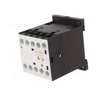 Contactor: 3-pole | NO x3 | Auxiliary contacts: NO | 24VDC | 12A | DIN