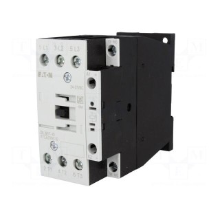 Contactor: 3-pole | NO x3 | Auxiliary contacts: NO | 24VDC | 17A | 690V
