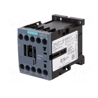 Contactor: 3-pole | NO x3 | Auxiliary contacts: NO | 24VDC | 7A | 3RT20