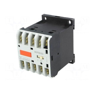 Contactor: 3-pole | NO x3 | Auxiliary contacts: NO | 24VDC | 9A | DIN | BG