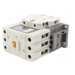 Contactor: 3-pole | NO x3 | Auxiliary contacts: NO + NC | 110VAC | 50A