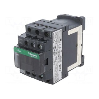 Contactor: 3-pole | NO x3 | Auxiliary contacts: NO + NC | 110VDC | 18A