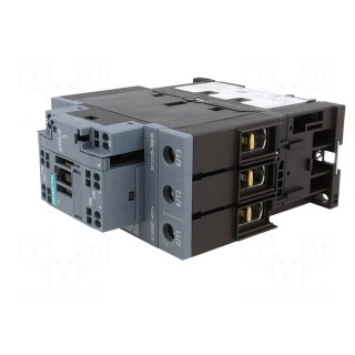 Contactor: 3-pole | NO x3 | Auxiliary contacts: NO + NC | 40A | 3RT20