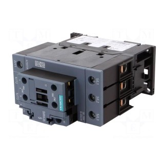 Contactor: 3-pole | NO x3 | Auxiliary contacts: NO + NC | 65A | 3RT20