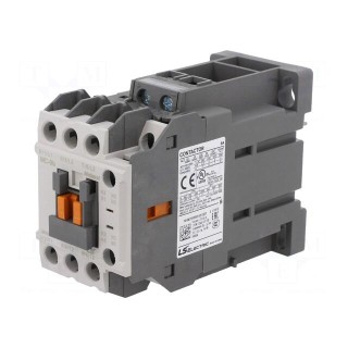 Contactor: 3-pole | NO x3 | Auxiliary contacts: NO + NC | 220VDC | 9A