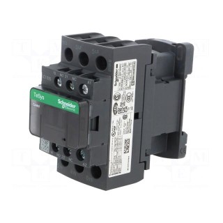 Contactor: 3-pole | NO x3 | Auxiliary contacts: NO + NC | 24VDC | 25A