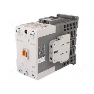 Contactor: 3-pole | NO x3 | Auxiliary contacts: NO + NC | 24VDC | 100A