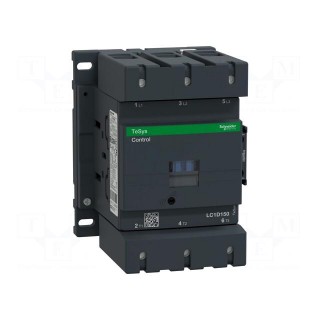 Contactor: 3-pole | NO x3 | Auxiliary contacts: NO + NC | 24VDC | 150A