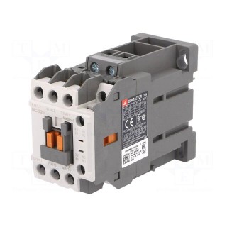 Contactor: 3-pole | NO x3 | Auxiliary contacts: NO + NC | 24VDC | 22A