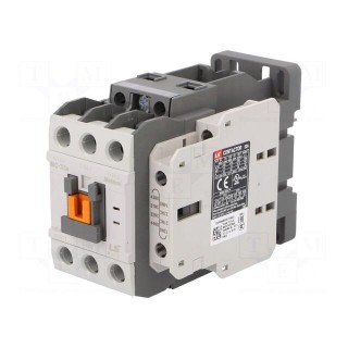 Contactor: 3-pole | NO x3 | Auxiliary contacts: NO + NC | 24VDC | 32A