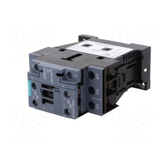 Contactor: 3-pole | NO x3 | Auxiliary contacts: NO + NC | 24VDC | 40A