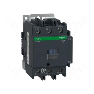 Contactor: 3-pole | NO x3 | Auxiliary contacts: NO + NC | 24VDC | 95A