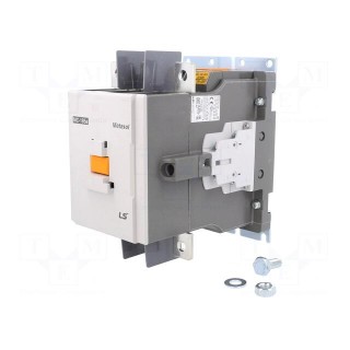 Contactor: 3-pole | NO x3 | Auxiliary contacts: NO x2 + NC x2 | 185A